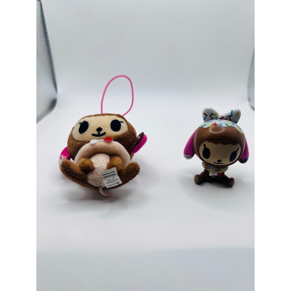 Tokidoki Donutella And Her Sweet Friends Vinyl Figure And Mini Push Hanger Lot‎